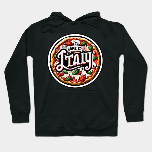 Delicious Italy - Pizza in Italy Hoodie by POD24